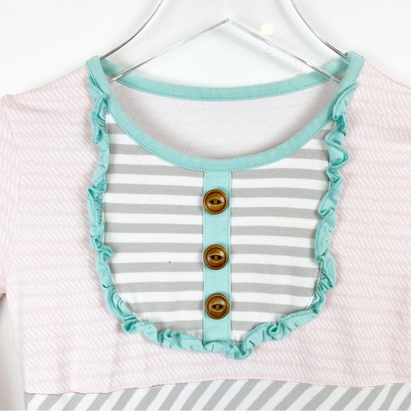 Serendipity by Shrimp & Grits Kids | Girls Ruffle Fox Teepee Print Dress - Picture 3 of 9